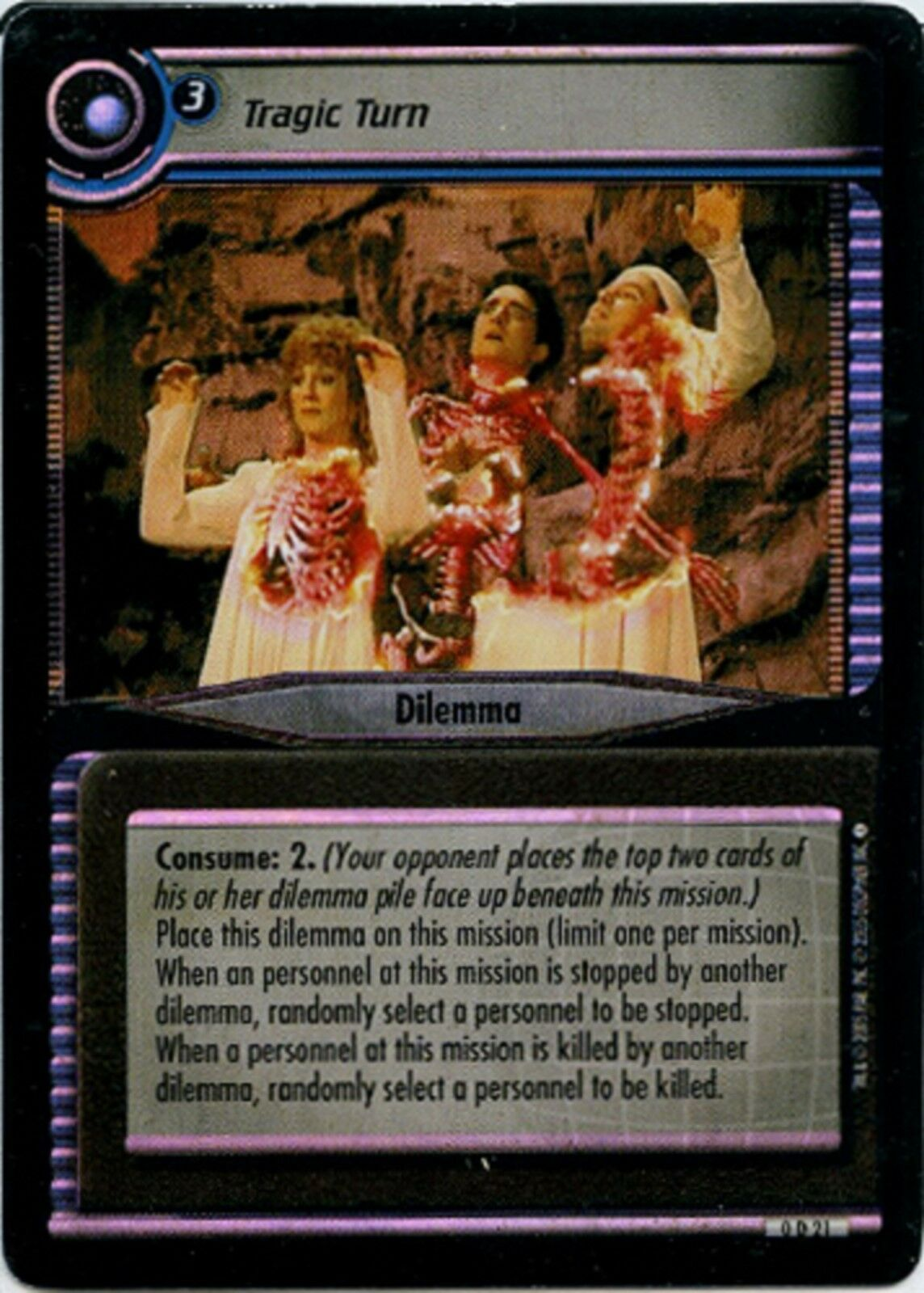 Star Trek 2nd Edition Tragic Turn  0D21 Foil Promo Card