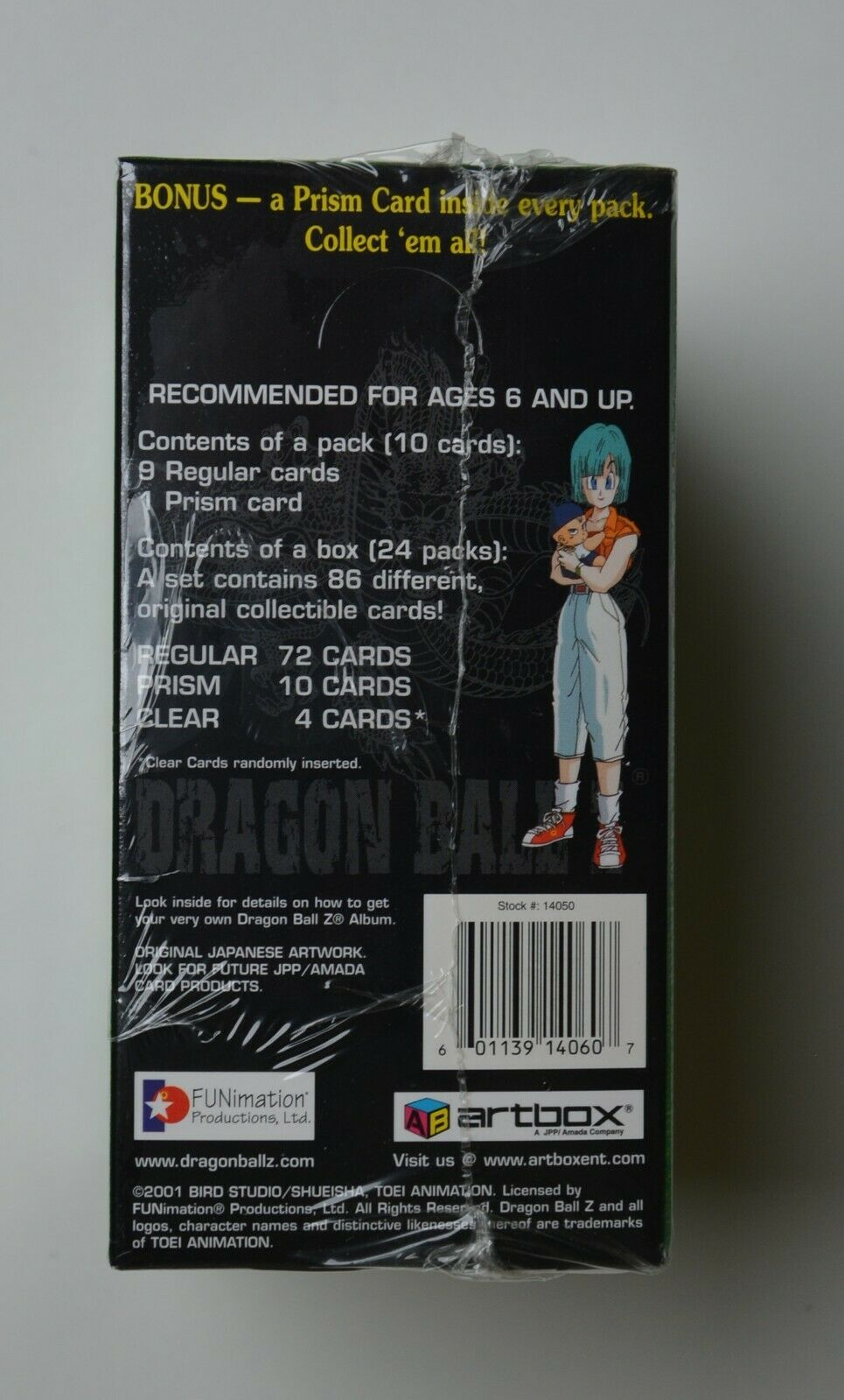 Artbox Dragonball Z Series 4 Trading Cards Box