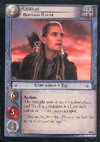 LOTR Large Legolas Dauntless Hunter Promo Card