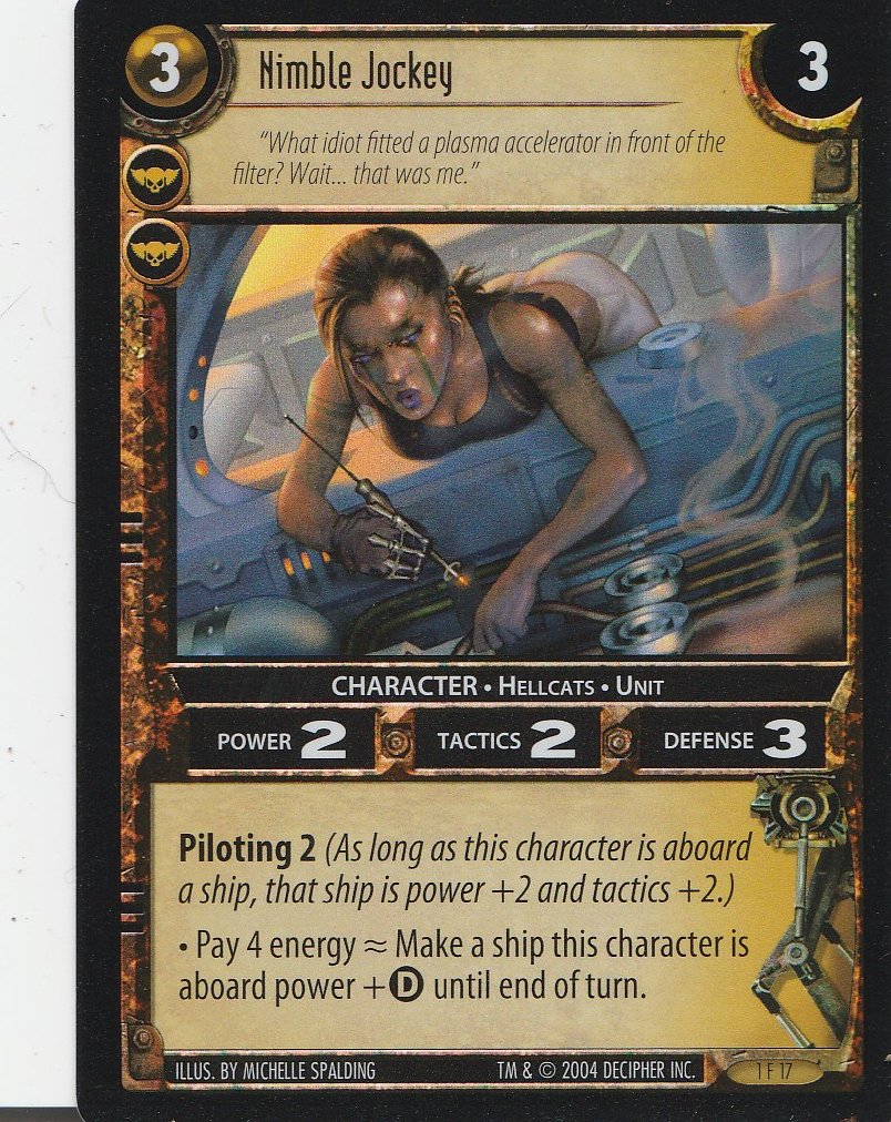 Wars TCG Tournament Foil Nimble Jockey Card 1F17